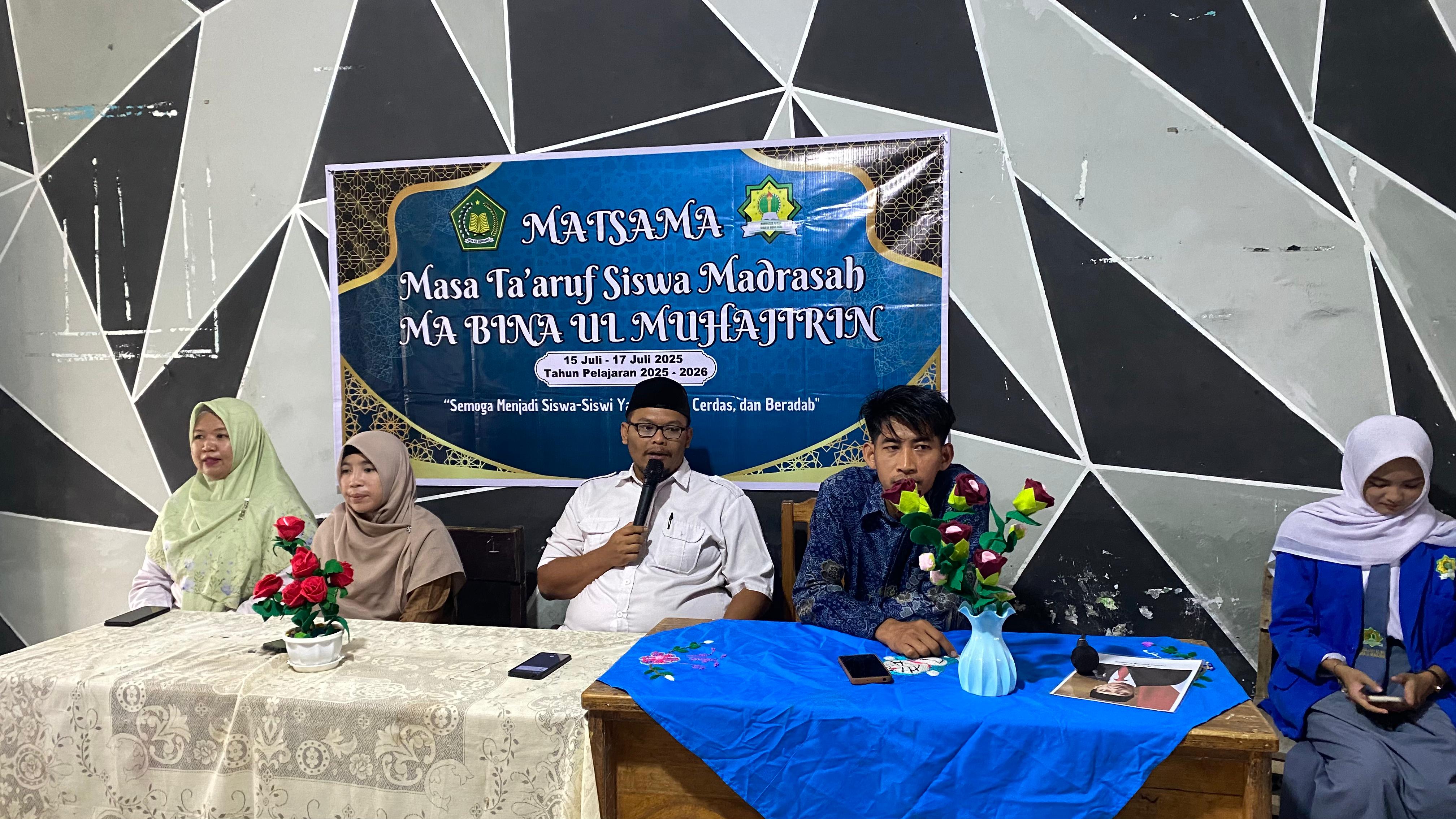 Langkah Awal Siswa Baru MA Bina Ul Muhajirin: Semangat Ikuti MATSAMA!